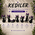 Kediler 3D Figür Set - 7 Parça