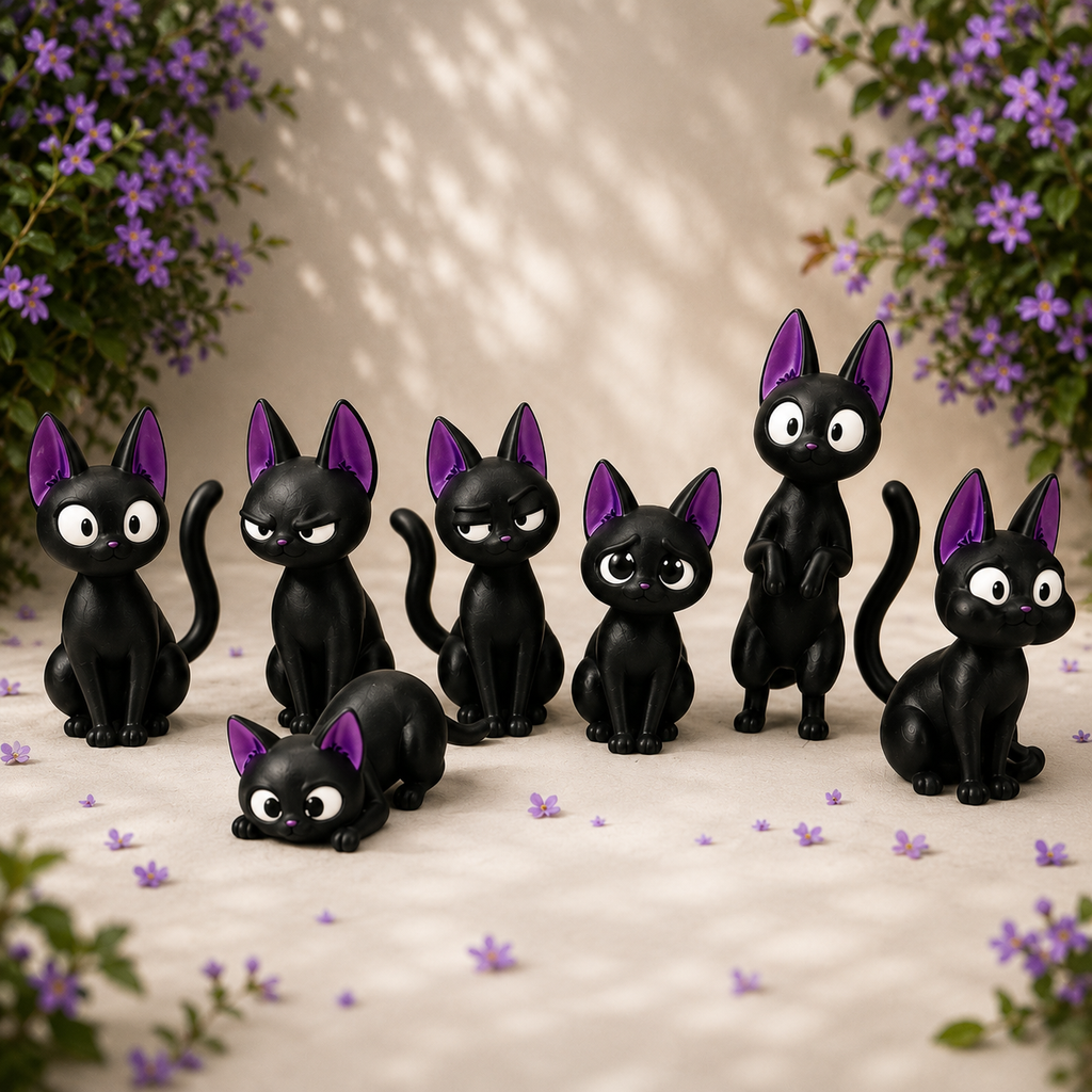 Kediler 3D Figür Set - 7 Parça